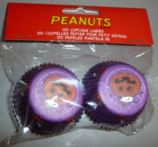   dog Halloween mini paper baking cups cupcake liners 100ct purple