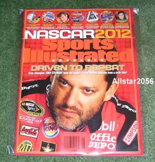 2012 TONY STEWART SPORTS ILLUSTRATED SI~NASCAR PREVIEW ISSUE~DANICA 