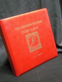   Revenue Stamp Album Vol.1, 3 ring, E.S.J. Van Dam, new/old stock