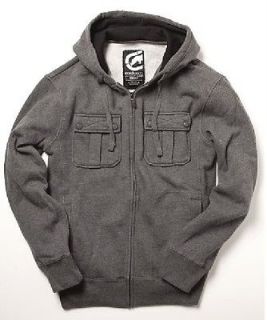 NEW Mens $79 ECKO UNLIMITED Gray BIG JUMP Sweatshirt ZIP HOODY Jacket 