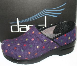 Dansko Vegan Pro Flannel Purple Clog #996 590202 Size 37,38 & 39 NEW 
