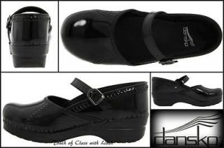 Dansko Marah PATENT BLACK Shoes Euro 37,38,39