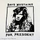 Dave Mustaine President T SHIRT Silver Ink S 5XL