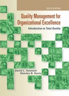   Quality by Stanley Davis and David L. Goetsch 2008, Hardcover