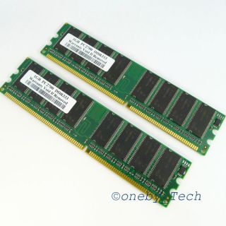   Density 2GB 2x1GB PC2700 DDR333 NON ECC 184PIN DIMM Desktop Memory