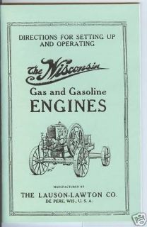   Gas Engines Operators Manual & Parts List Lauson Lawton De Pere Wis