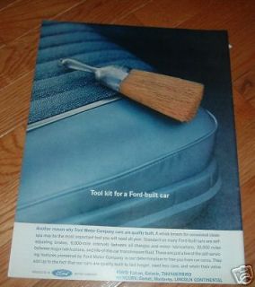1962 Ford Ad Tool kit for a Ford Built Car Whisk Broom
