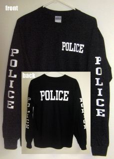 Police Long Sleeve T Shirt (Sizes S 3XL)