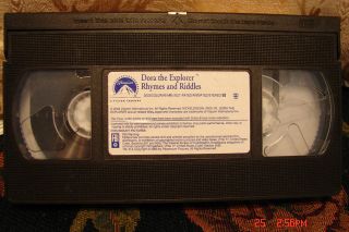 Dora the Explorer Rhymes and Riddles Video Ship1 vhs $3 or UNLIMITED 