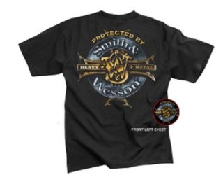 SMITH & WESSON HEAVY METAL T SHIRT OFFICIALLY LICENSED DESIGN BY SMITH 
