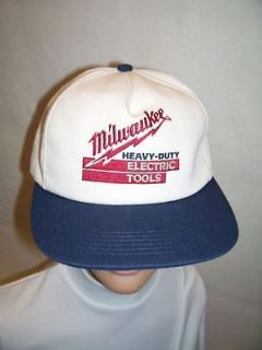 Vintage Milwaukee Tools Embroidered Snapback Trucker Cap/Hat NOS by K 