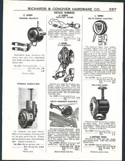 1937 Ad Bicycle Horns Electric Delta Gangway Rowdy Rollfast Bell 