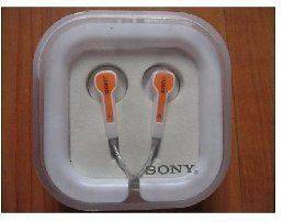 Orange Earphones Headphones For iPod iPhone MP3 MP4 Boxed, Clearance 