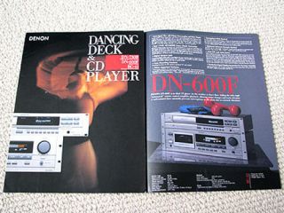 Denon DN 600F CD player / DN 730R cassette deck brochure
