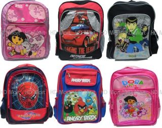 New Kids Boys Girls School Backpack Bag Various Designs Large H40*L27 