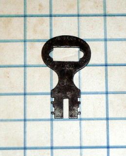   old Eagle 63R2 flat skeleton key padlock lock Co Cabinet desk Heart