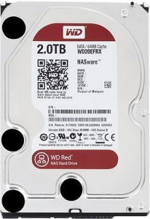2TB Western Digital WD20EFRX Red 3.5 IntelliPower SATA 6GB/s Drive 