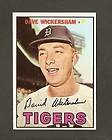 1967 Topps #112 Dave Wickersham Detroit Tigers N MINT+