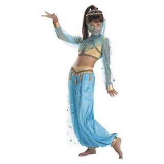   Genie Princess Jasmine Blue Costume Dress Up Blue NWT Small S 4 5 6X