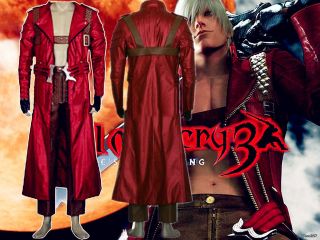 Devil May Cry 3 DMC3 Dante cosplay costume + free Wig