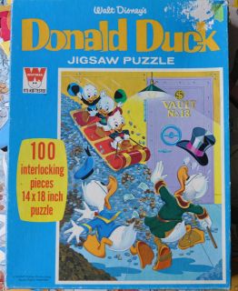 DONAL DUCK / SCROOGE McDuck / HUEY, DEWEY &LOUIS PUZZLE 1960s Whitman