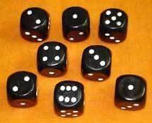 Loaded Dice with Instructions   Set of 8 Great for use in Magic Tricks