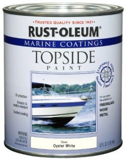Rust Oleum 207001 Marine Topside Paint Oyster White 1 Quart