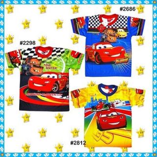 DISNEY CARS 2 Lightning McQueen Boys T shirt age 3 4 4 5 5 6 6 7 years 