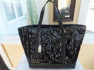 NWT Black Extra Large DKNY Patient Quilted Tote or shopper Bag