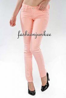 PEACH 396ST Pastel Colored Skinny Jeans Denim Stretch Jeggings Sexy 1 
