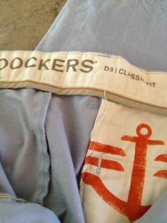 DOCKERS mens 38 x 32 pale blue chinos THE HANGOVER! ALAN costume