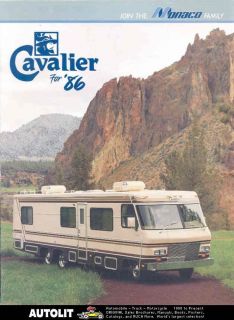 1986 Monaco Cavalier Motorhome RV Brochure