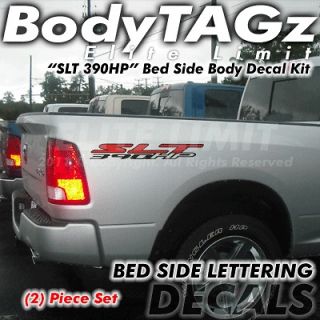 Dodge Ram Truck Decals SLT 390 HP Stickers Bed Decal Stripes Hemi 
