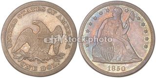 1850, Seated Liberty Dollar
