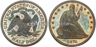 1876, Seated Liberty Half Dollar