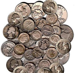   of US 90% Silver Coins   Pre 1965 US Half Dollars & Quarters or Dimes