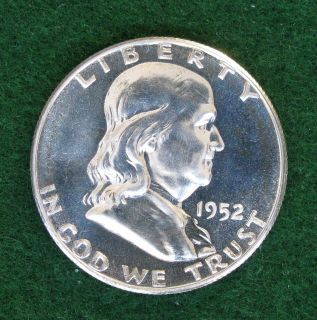 1952 Gem Proof Franklin Half Dollar   Lustrous