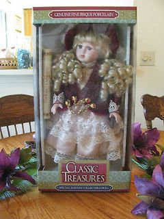   Limited Edition Genuine Fine Bisque Porcelain Doll   Classic Treasures