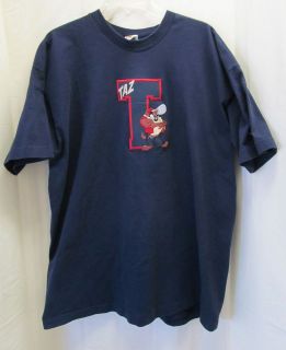 Mens Looney Tunes Navy Blue T Shirt with Taz size XL