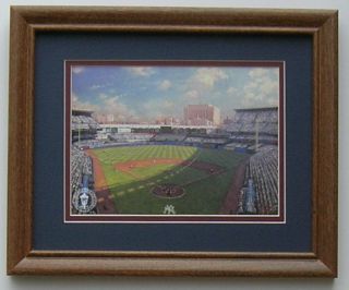 Thomas Kinkade Yankee Stadium Framed New York Yankees Promotional Art 