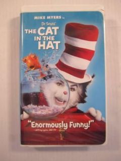 Dr. Seuss Cat in the Hat Childrens VHS Tape Mike Myers