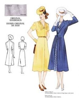 VOGUE 2669 Elegant Vintage 1939 Coat & Dress Pattern