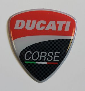 DUCATI CORSE  1 x 60mm sticker with high gloss gel finish 