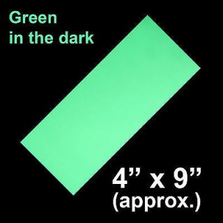 NEW Luminous Glow in the dark tape sheet sticker decal film 4X9