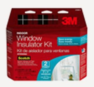   Indoor Window Insulator Kit 2 Pack 62 X 76 Clear film 384 Tape