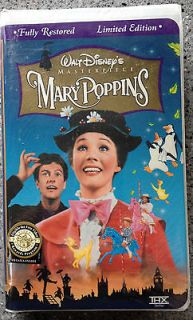 MARY POPPINS Walt Disney Masterpiece Collection VHS NEW in WRAPPER