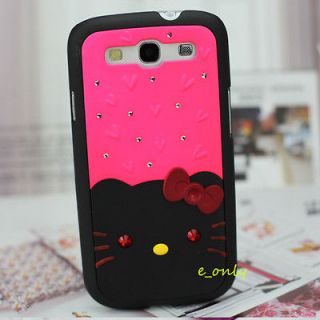 Fashion Lady Hello Kitty Hard Skin Case Cover For Samsung Galaxy i9300 