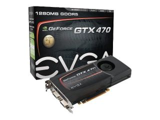 EVGA NVIDIA GeForce GTX 470 012 P3 1470 AR 1.25 GB GDDR5 SDRAM PCI 