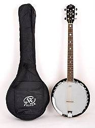 SX Country 6 String Banjo Guitar Banjo New w/Bag