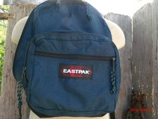 Eastpak Black & Blue Backpack Book Bag